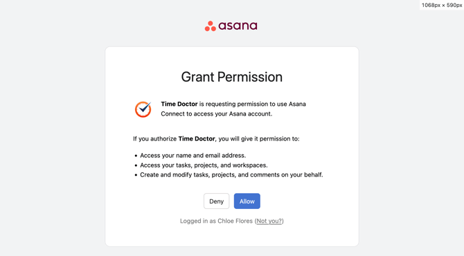 Asana Integration Allow