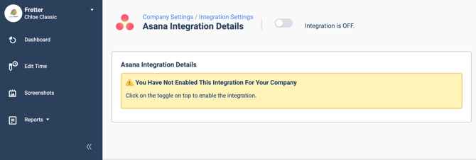 Asana Integration OFF final check